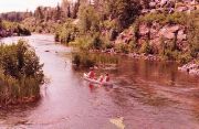 Canoeing, Pinawa River, 1981