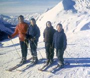 family skiing in Kuhtai, 1969